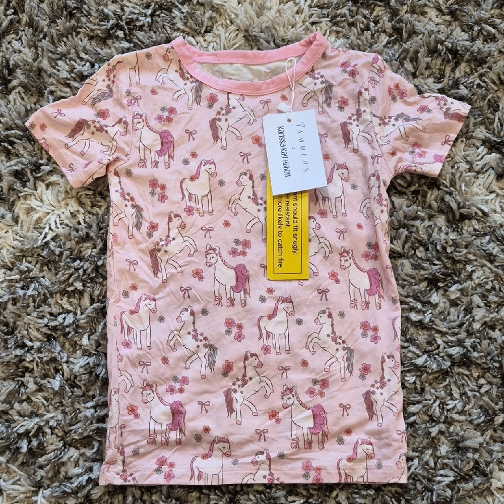 NEW In My Jammers Unicorn Bamboo PJ Top